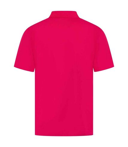 Mens coolplus polo shirt bright pink Henbury