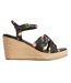Womens/ladies Cardone Floral Platform Espadrilles Black Ted Baker-3