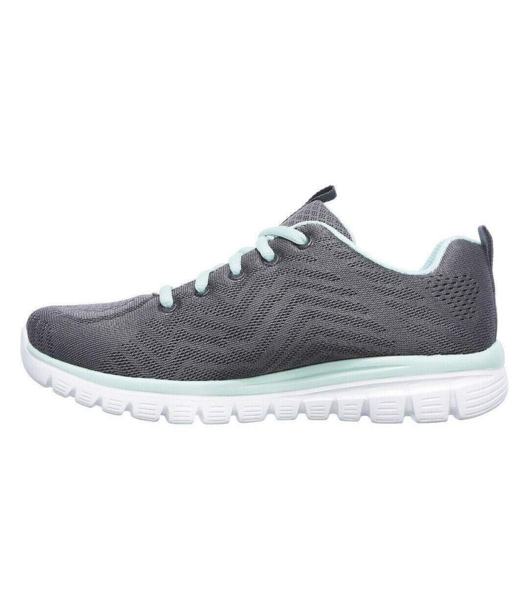 Skechers Womens/Ladies Graceful Get Connected Sports Trainer (Charcoal) - UTFS7076