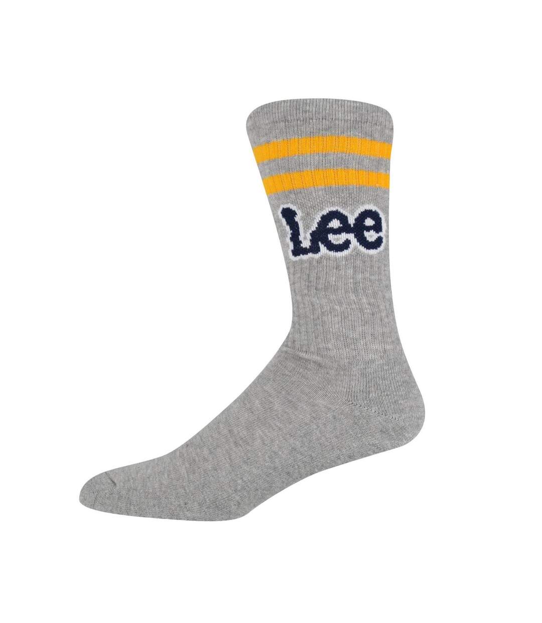 Pack Of 3  Mens Erskin Crew Socks  Navy White Grey Lee-3