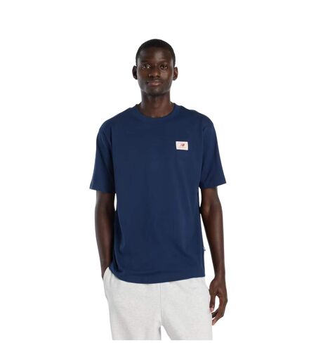 T-shirt Motif/style Étiquette Homme Bleu Marine New Balance