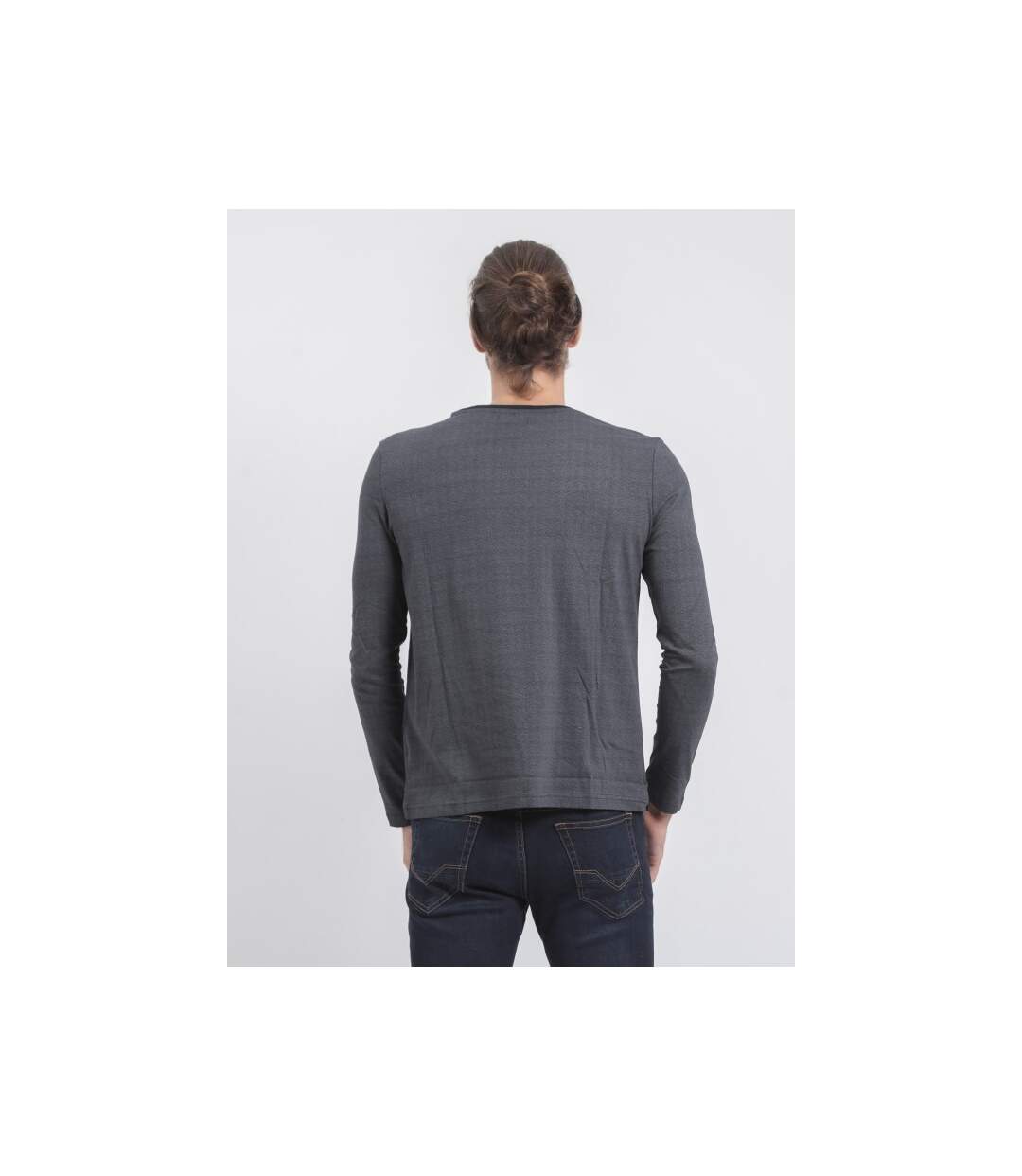 T-shirt manches longues col rond pur coton JACOU-2