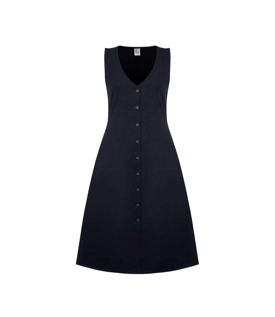 Robe Mi-longue Sans Manches Femme Noir SoulCal-1