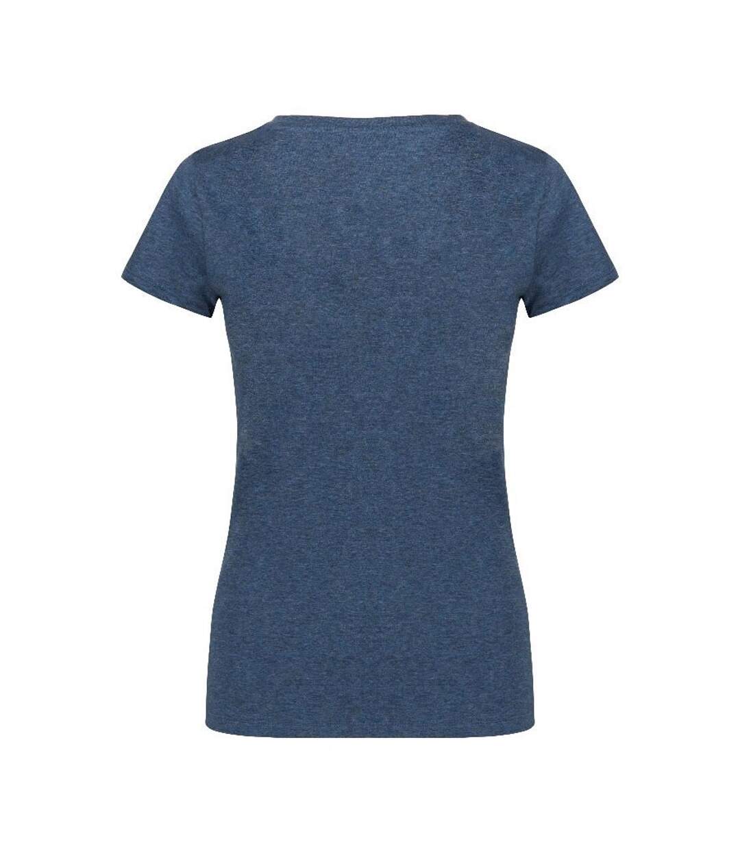 T-shirt Femme Bleu Marine Chiné X.O By Promodoro-2