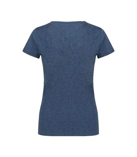 T-shirt Femme Bleu Marine Chiné X.O By Promodoro