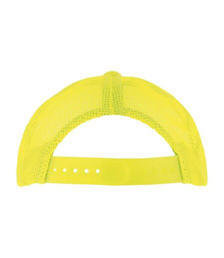 Casquette de baseball bubble enfant blanc / jaune néon SOLS