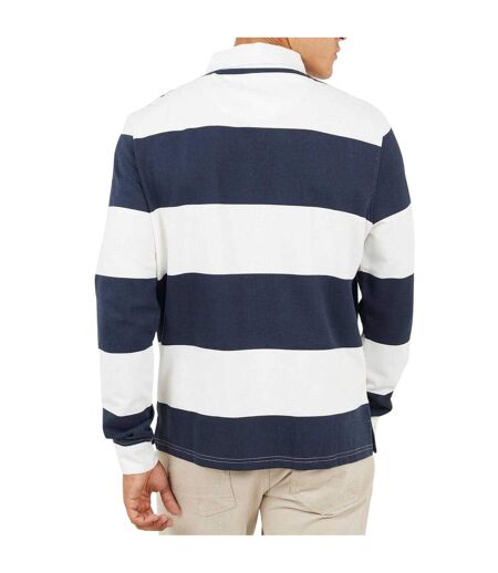 Haut De Rugby Homme Crème Bleu Marine Brave Soul