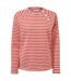 Craghoppers Womens/Ladies Neela Striped Sweatshirt (Water Melon) - UTCG1477