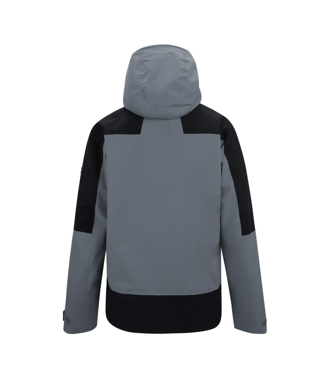 Veste Imperméable Extensible À Capuche Highton Homme Gris Foncé Noir Regatta-3