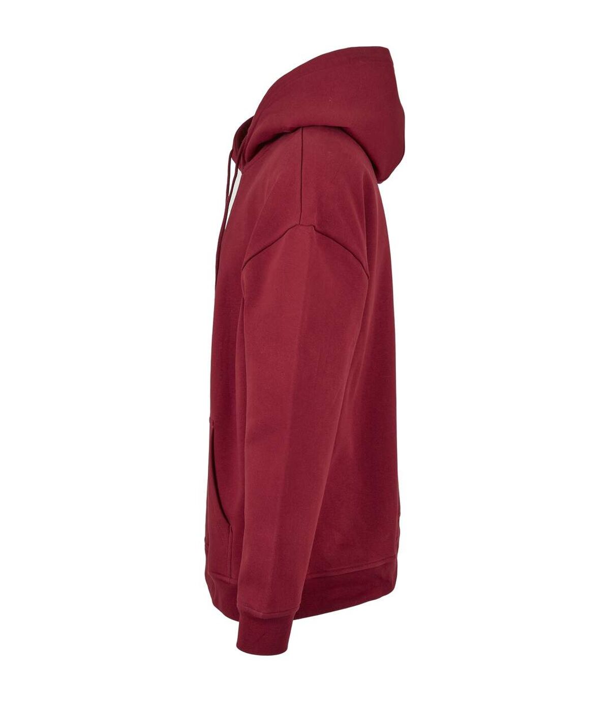 Build Your Brand Mens Basic Oversized Hoodie (Burgundy)