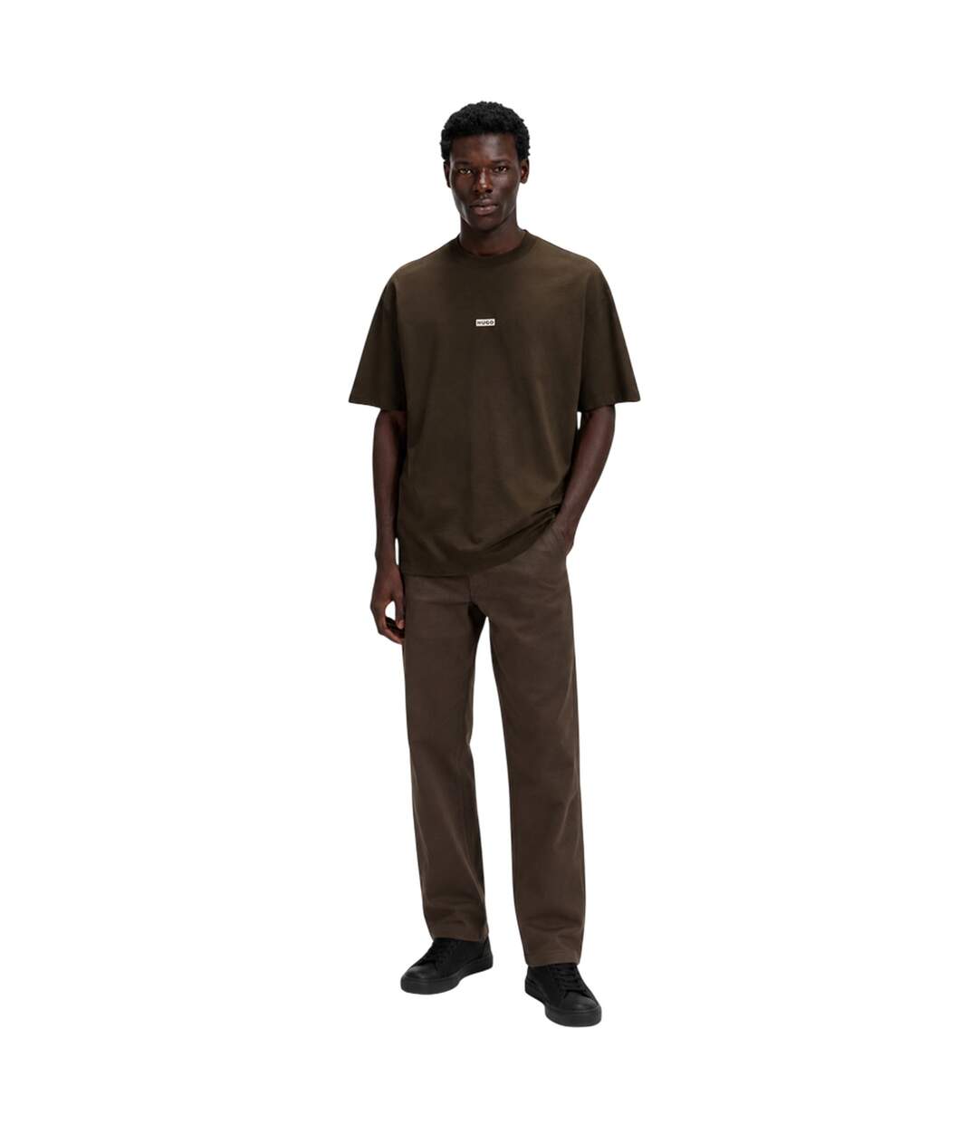 T-shirt Motif/style Imprimé Au Dos Mcmxciii Homme Marron Foncé Hugo-1