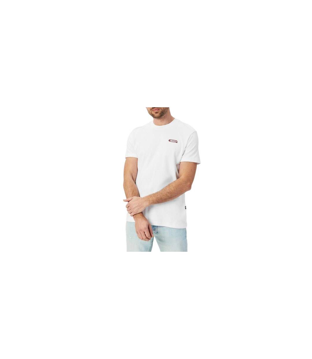 Mens Raw T-shirt White G-Star-1