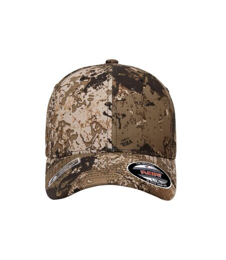 Casquette Motif/style Camouflage Veil Marron Flexfit
