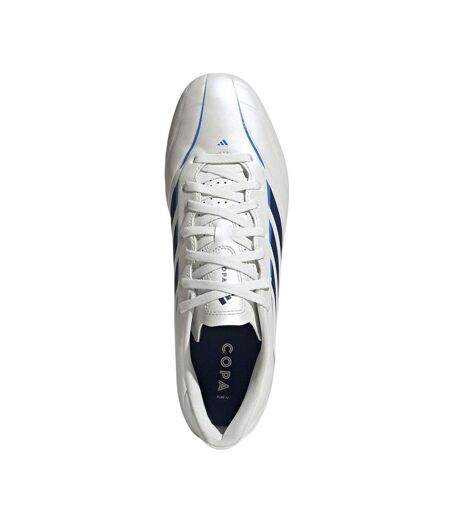 Chaussures De Foot Pour Terrain Ferme Copa Pure Homme Blanc Bleu Adidas
