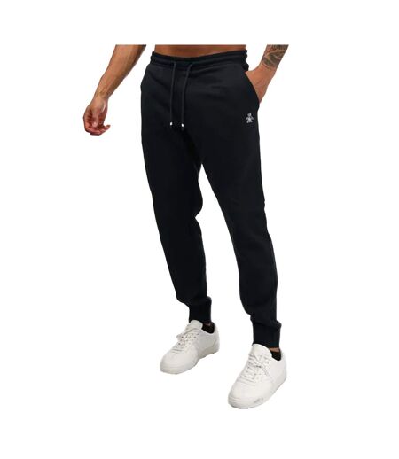 Mens Sticker Pete Fleece Jogging Bottoms Navy Original Penguin