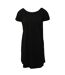 Robe T-shirt Femme Noir Mantis-2