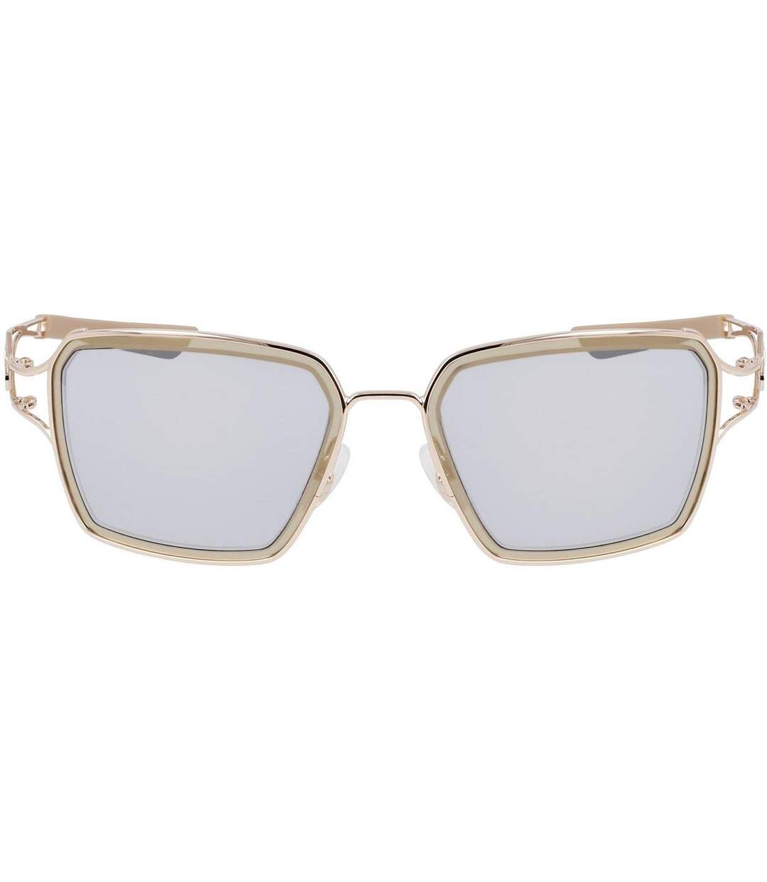 Unisex Adult Square Prism Sunglasses One Size Gold Silver Gold Nike-2