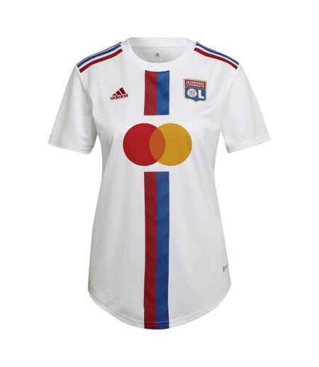 Womens/ladies Olympique Lyonnais T-shirt White Adidas