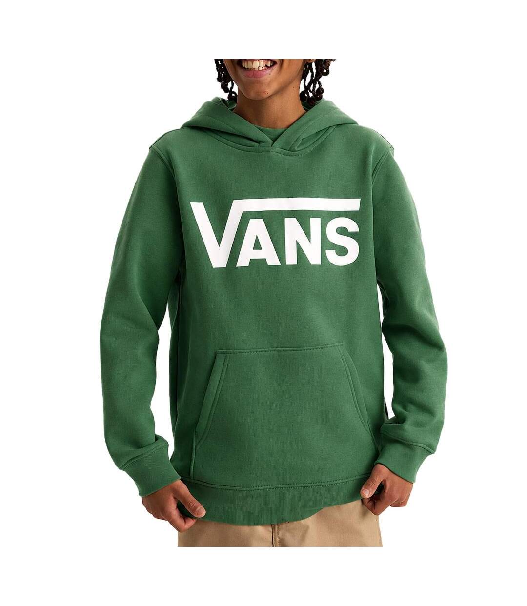 Sweat vert homme vans classic-1