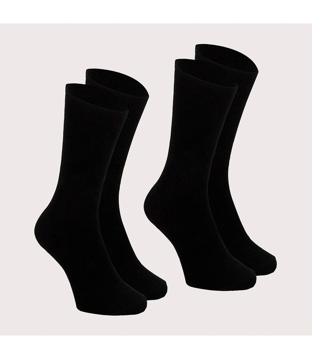 Lot de 2 paires de chaussettes mi- hautes homme Coton Peigné Eminence-3