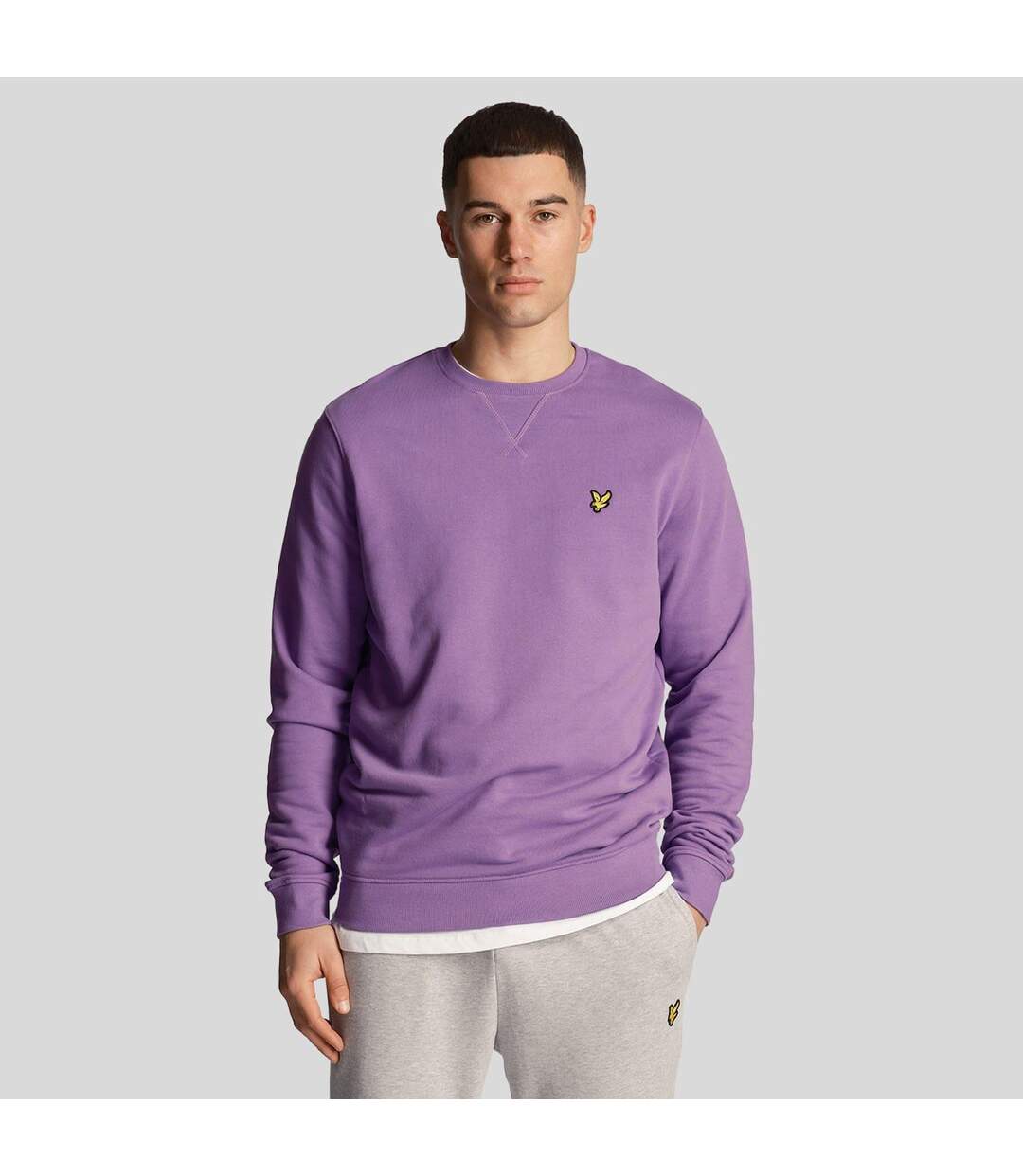 Sweat Homme Violet Clair Lyle & Scott-1