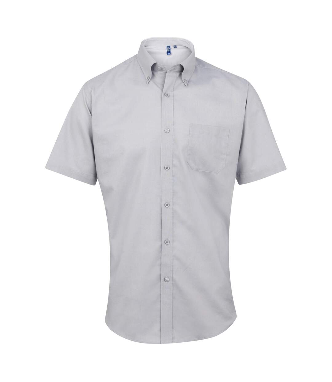 Chemise de travail à manches courtes homme argent Premier-1