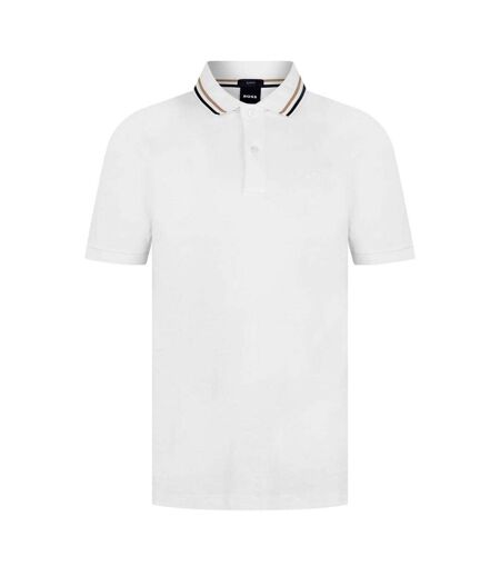 Polo Penrose Homme Blanc Boss