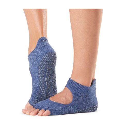 Chaussettes à demi-orteils antidérapantes bellarina femme bleu marine Toesox