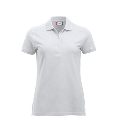 Polo marion femme blanc Clique