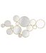 Décoration Murale en Métal Miroirs Ronds 100cm Or-1