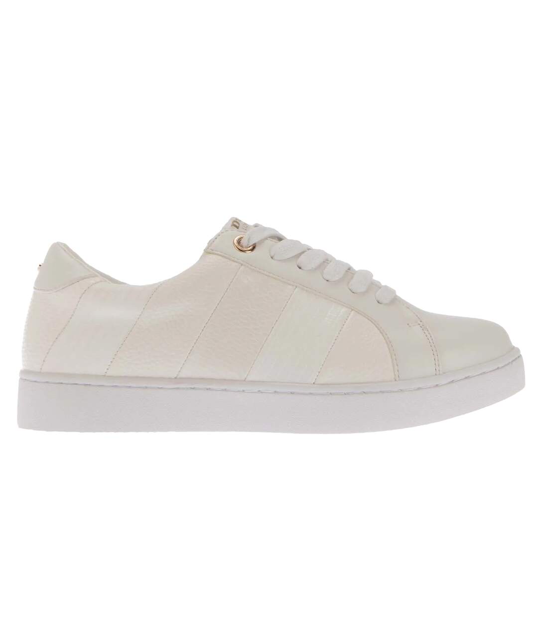 Womens/ladies eilans trainers white Dune London-3