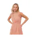 Robe Longue Manches Volantées Motif/style Cascade Femme Corail Anaya With Love-3