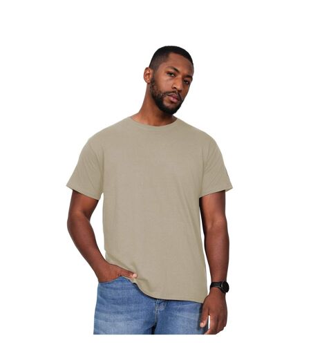 Casual Classics Mens Ringspun Cotton Longline T-Shirt (Ecru) - UTAB602