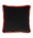 Paoletti Kitraya Leopard Throw Pillow Cover (Paprika Red/Black) (One Size)