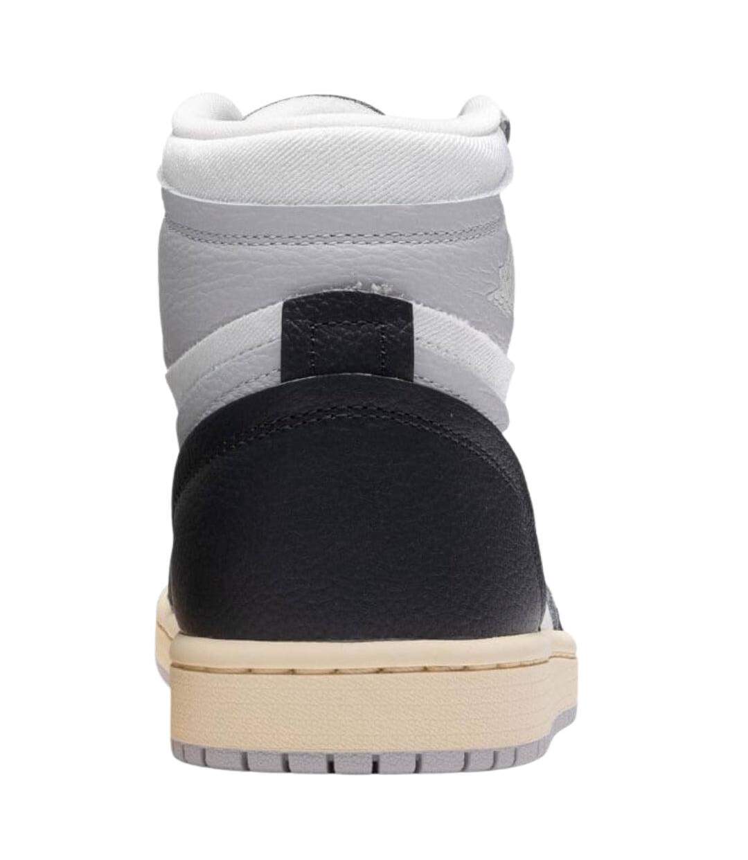 Womens/ladies Air Jordan 1 Leather High-top Trainers Black Nike-2