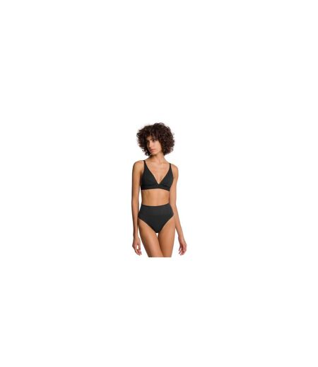 Womens/ladies Seamless High Waist Thong Black Wolford