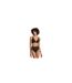 Womens/ladies Seamless High Waist Thong Black Wolford-1