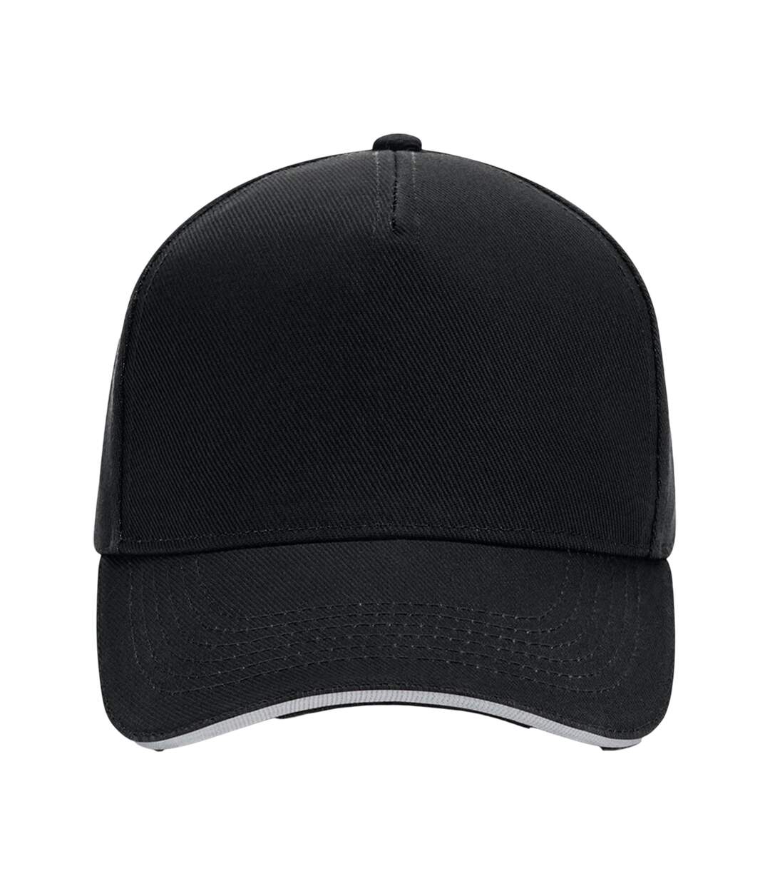 Casquette De Baseball Noir Gris Clair Beechfield-3