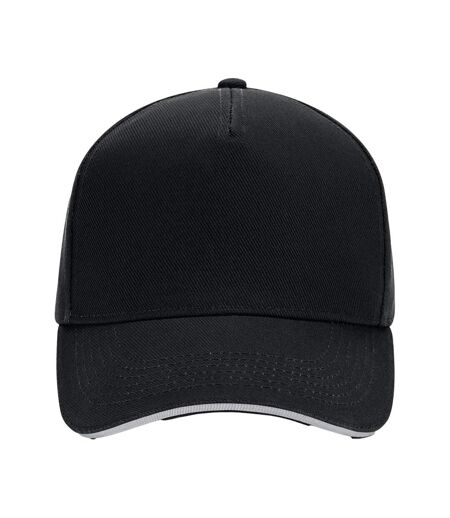 Casquette De Baseball Noir Gris Clair Beechfield