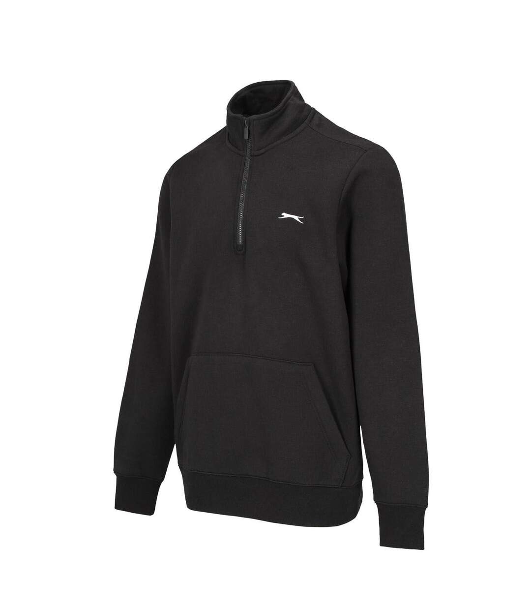 Mens Quarter Zip Fleece Black Slazenger-3