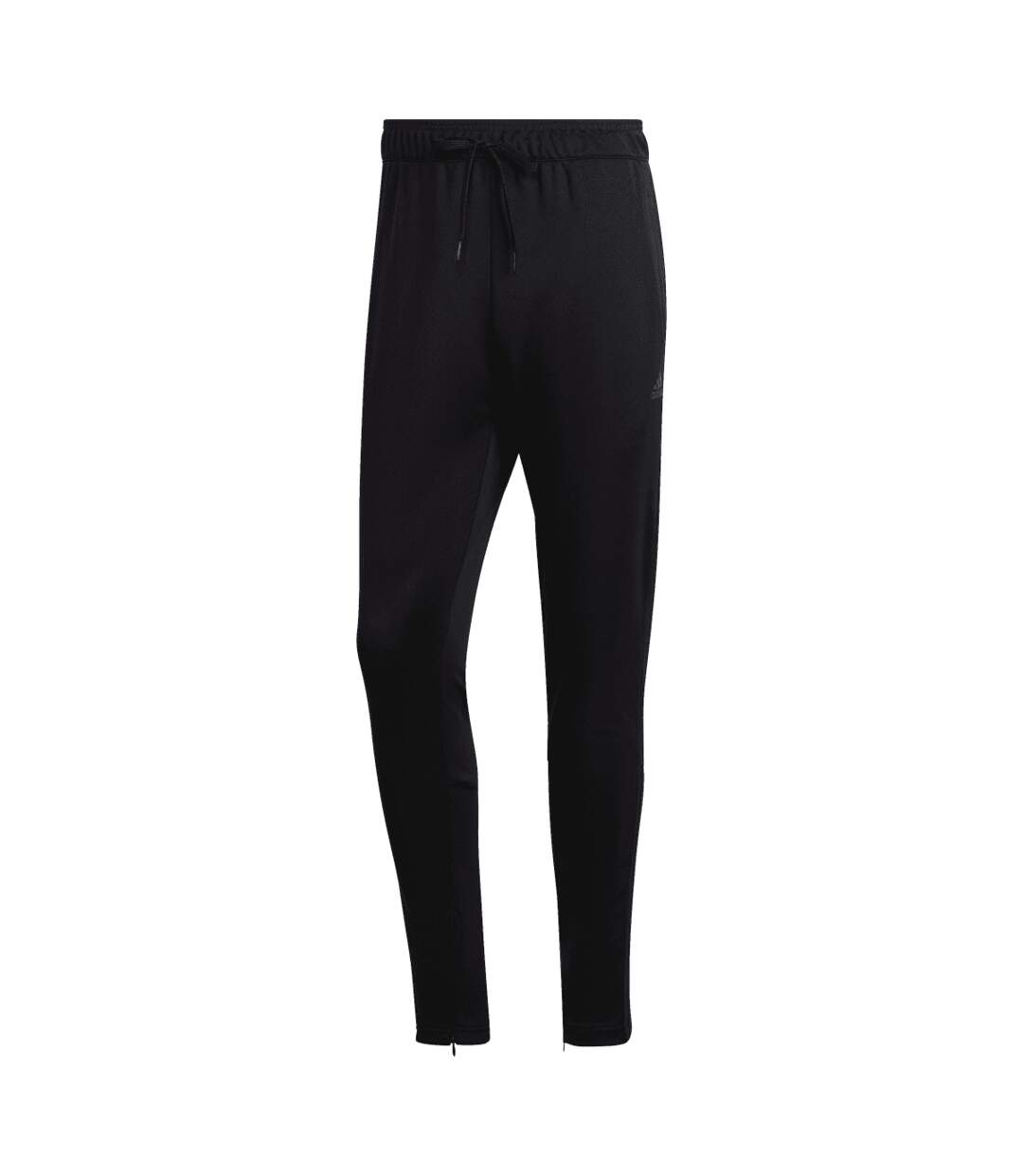 Mens Zipped Slim Tracksuit Black Adidas-3