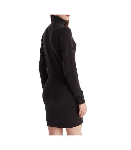 Robe pull noire femme tommy hilfiger tjw ess turtleneck