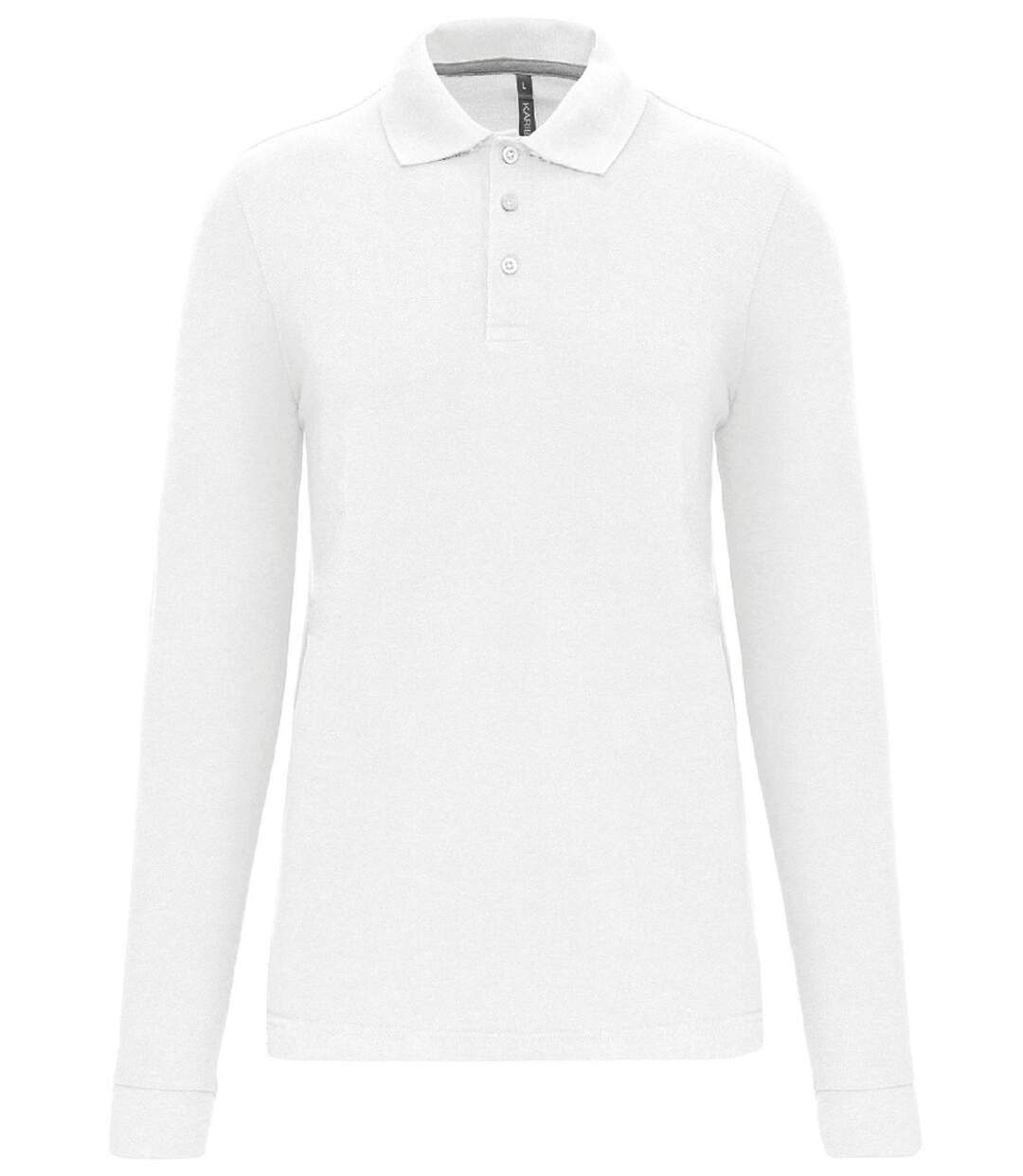 Polo manches longues - Homme - WK276 - blanc