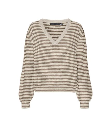 Pull Beige/Écru Femme Vero Moda Mearth - L