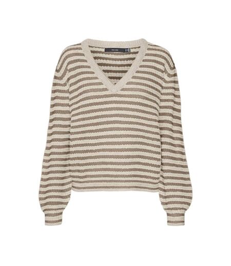 Pull Beige/Écru Femme Vero Moda Mearth - L