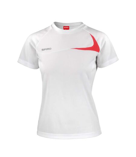 T-shirt femme blanc / rouge Spiro