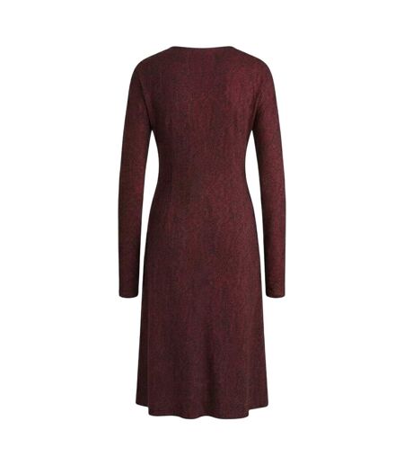 Robe Mi-longue Ettita Femme Bordeaux Boss