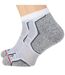 Socquettes run homme blanc / gris 1000 Mile-2