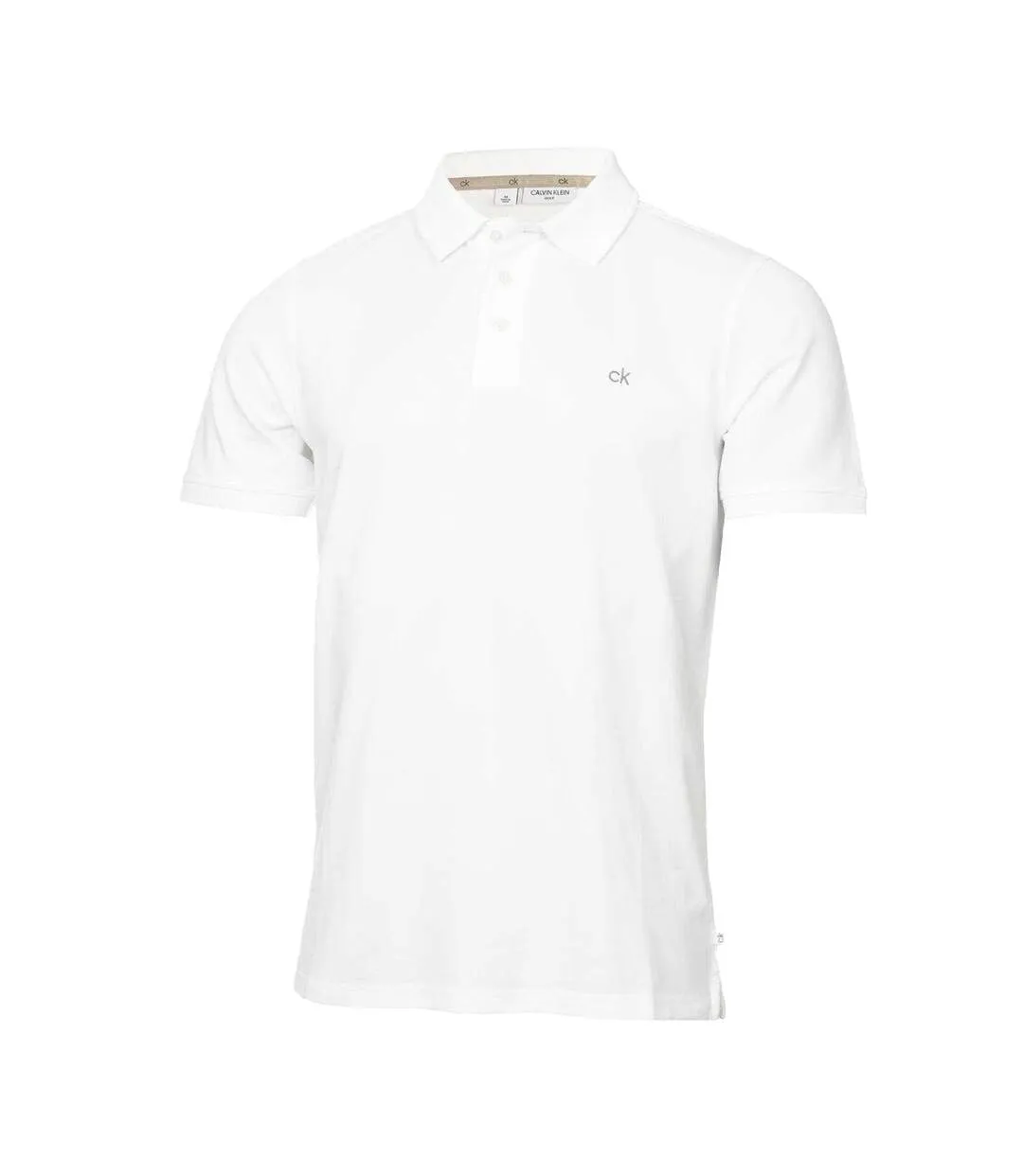 Mens Golf Polo Shirt White Calvin Klein-2
