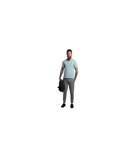 Mens Chest Logo Branded Polo Shirt Blue Lyle & Scott